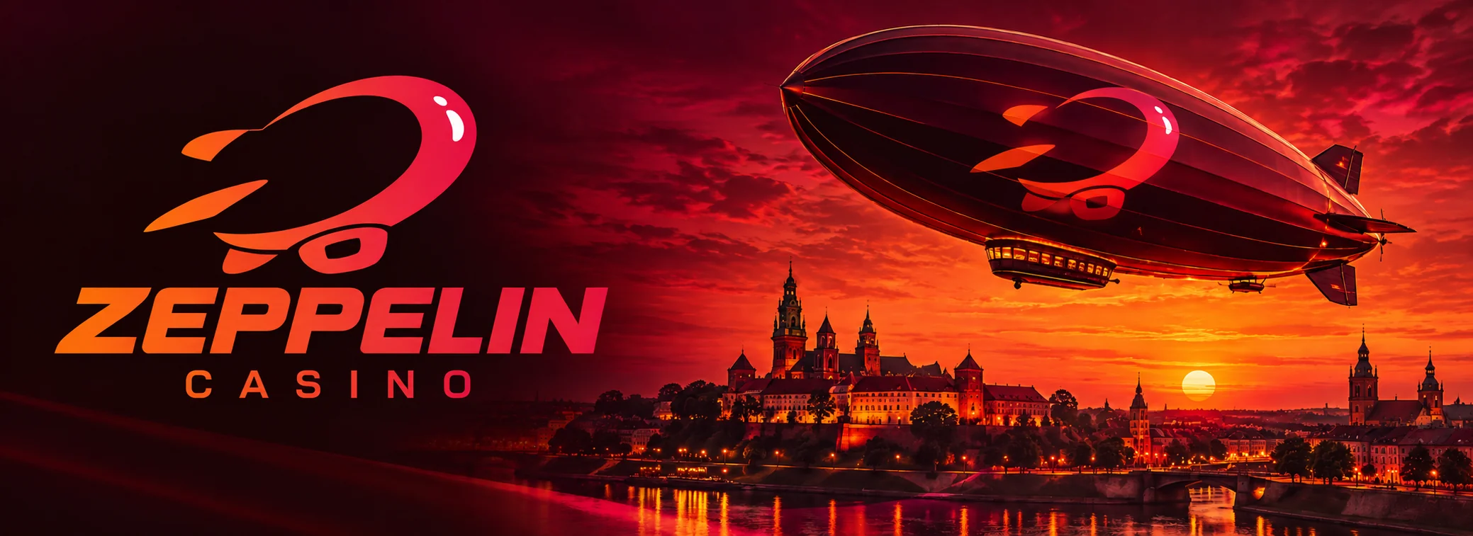 Zeppelin Casino: sterowiec w ciepłym świetle zachodu z bonusem 11 600 €